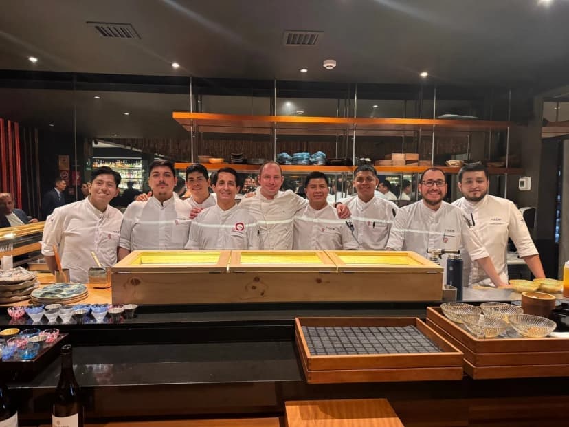 Maido, With the kitchen team · Lima, Peru
