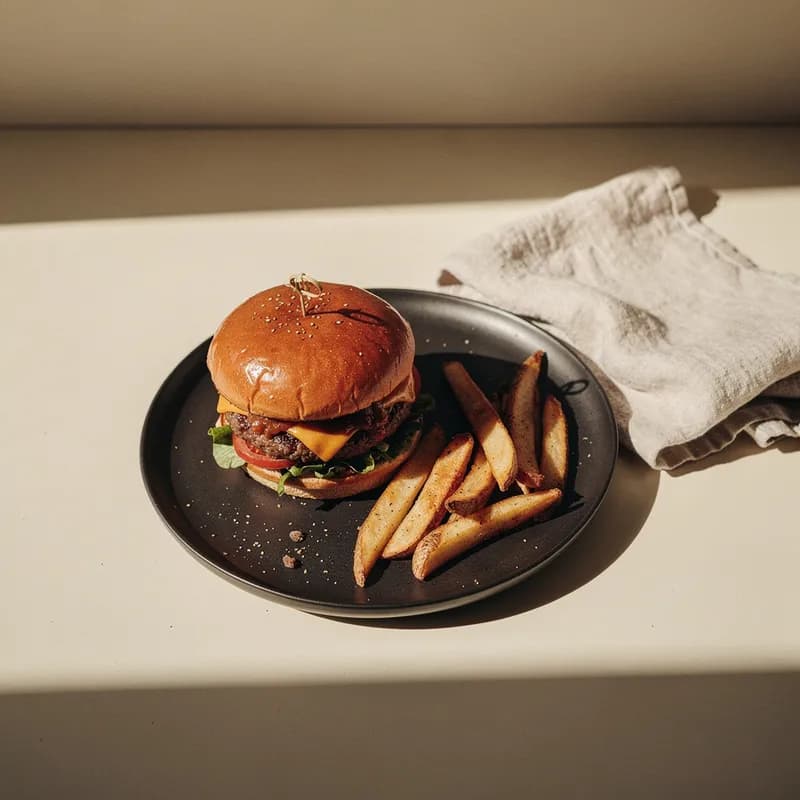 Cast-Iron Wagyu Truffle Burger