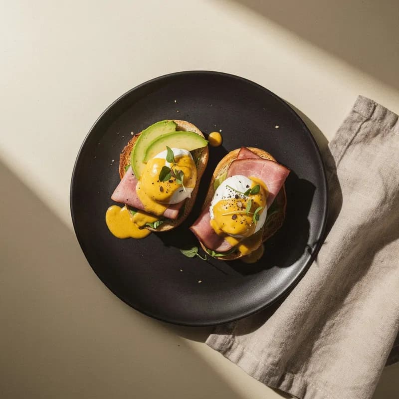 Benton’s Smoky Ham Benedict