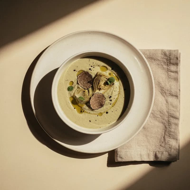 Creamy Black Truffle Soup