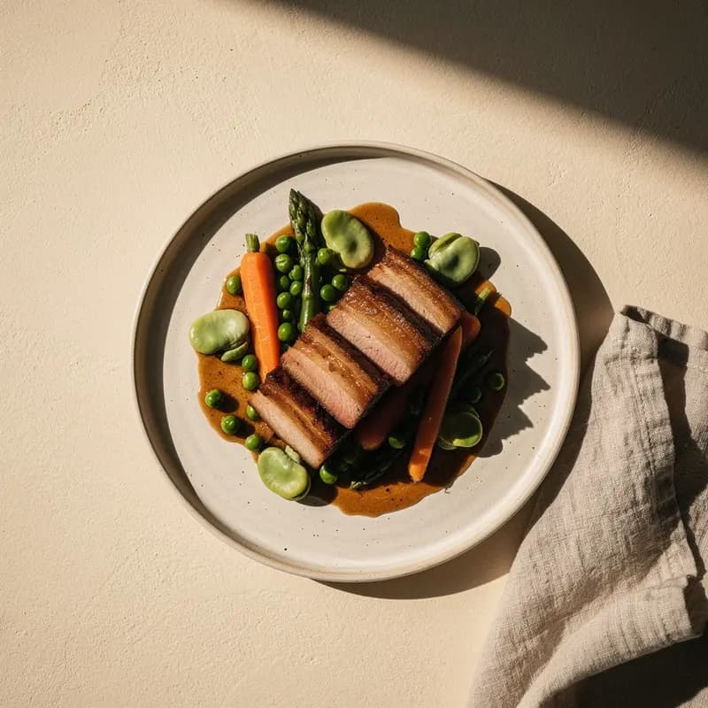 Slow-Braised Crispy Pork Belly