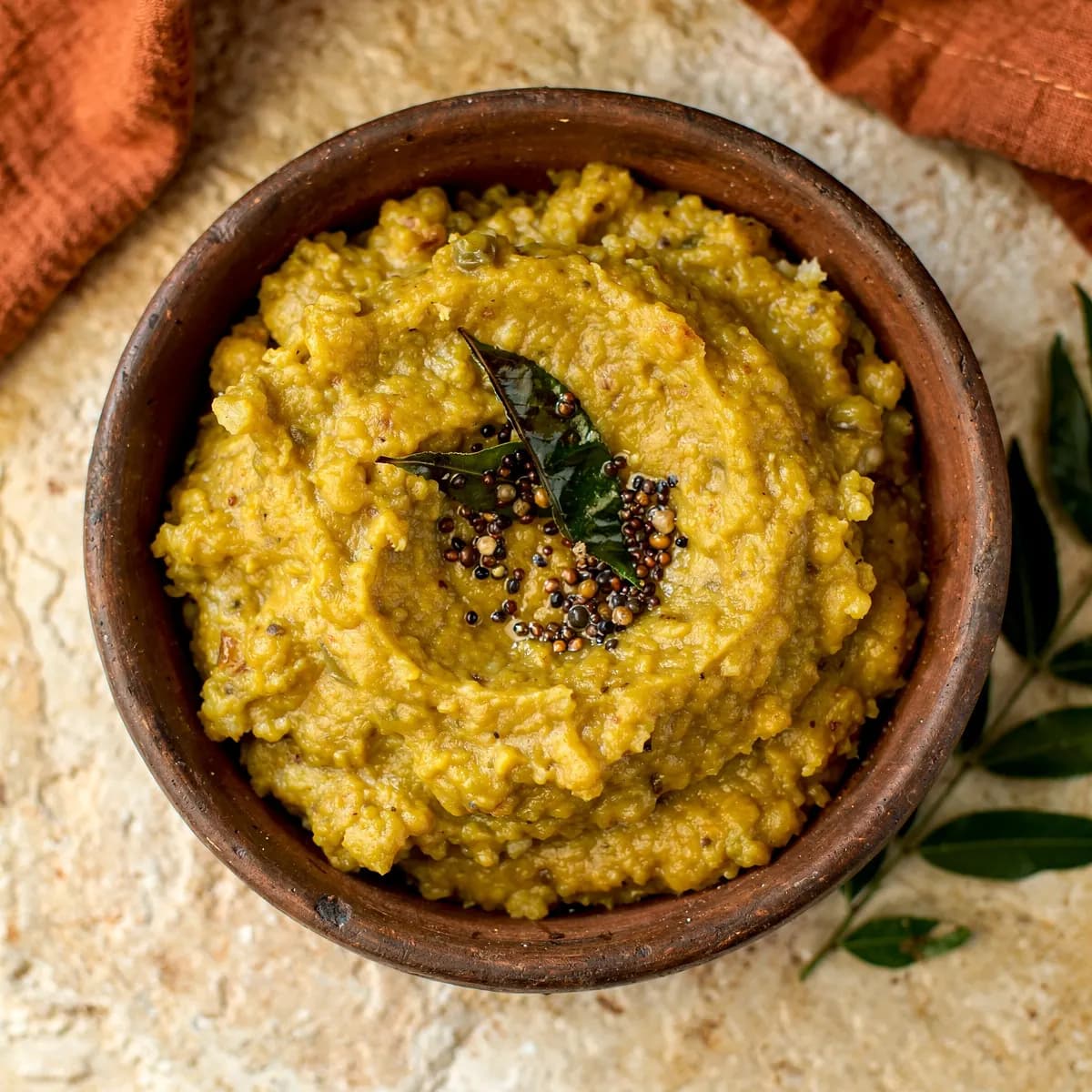 Coconut Dal, Curry Leaves