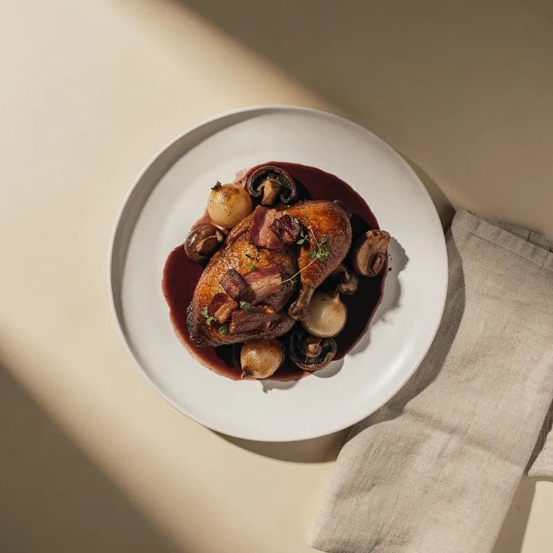 Slow-Braised Coq au Vin