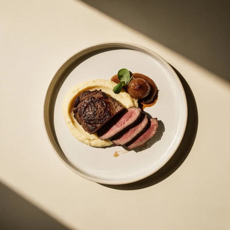 Pan-Seared Ribeye & Cipollini