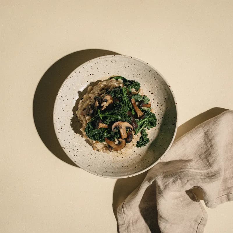 Slow-Stirred Mushroom Risotto