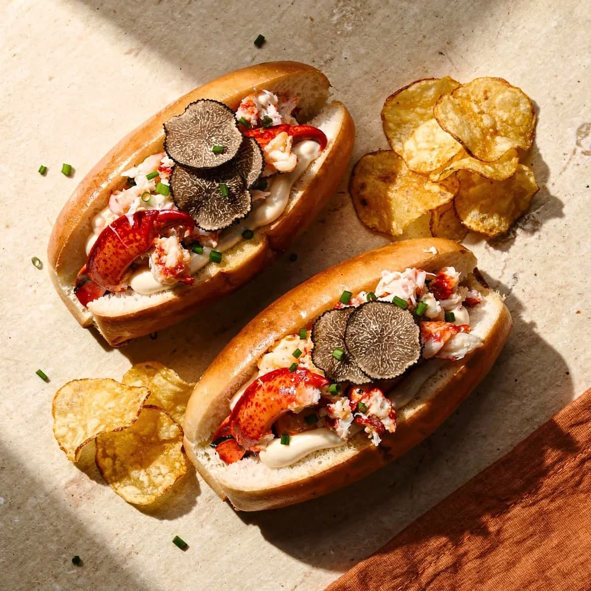 Warm Buttered Lobster Rolls