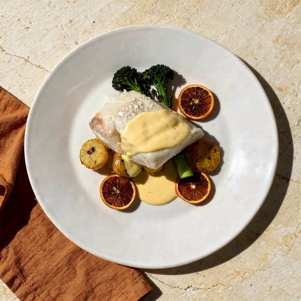 Olive Oil Poached Halibut