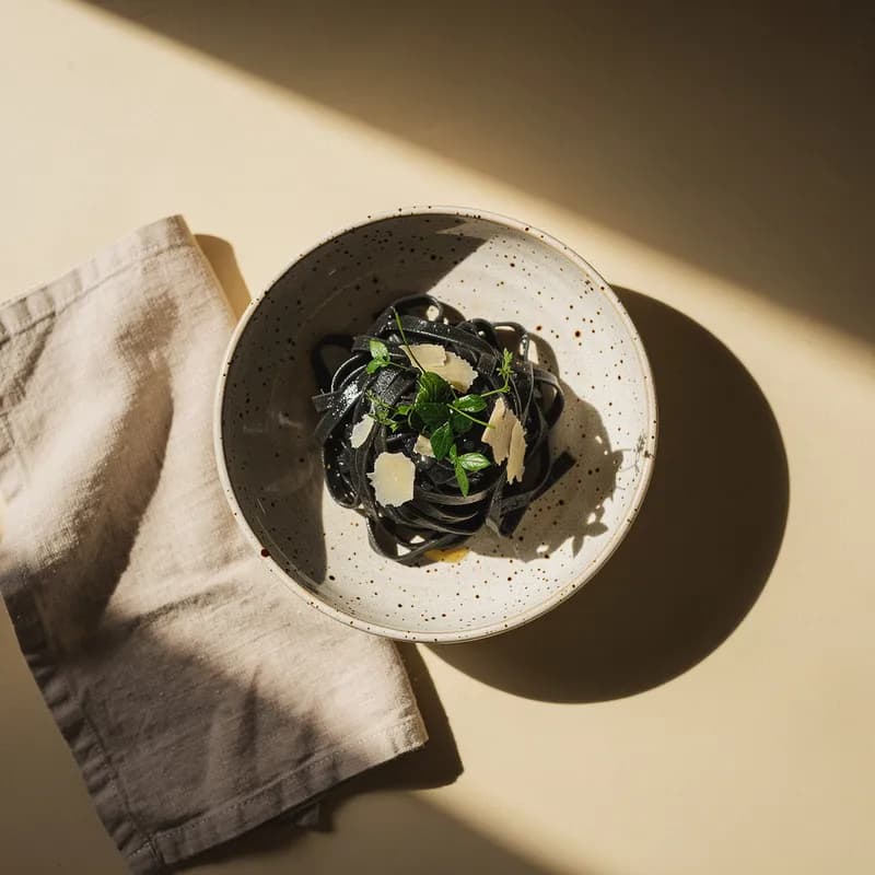 Fresh Squid Ink Tagliatelle